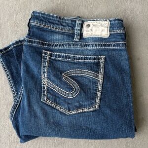 Silver Jeans Co SUKI CAPRI Jeans Size 24 Plus Size